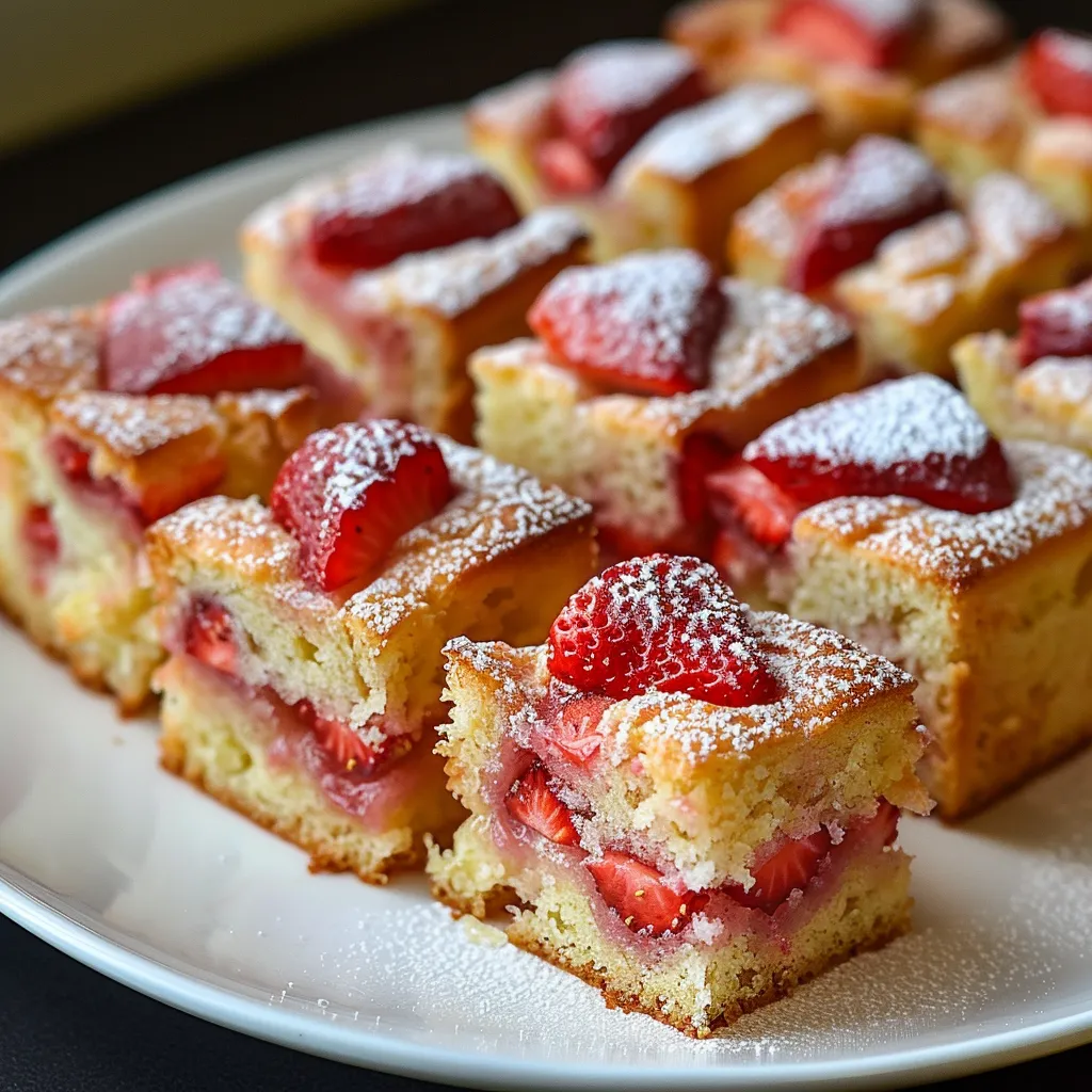 Gâteau fondant aux fraises, savoureux et facile à faire