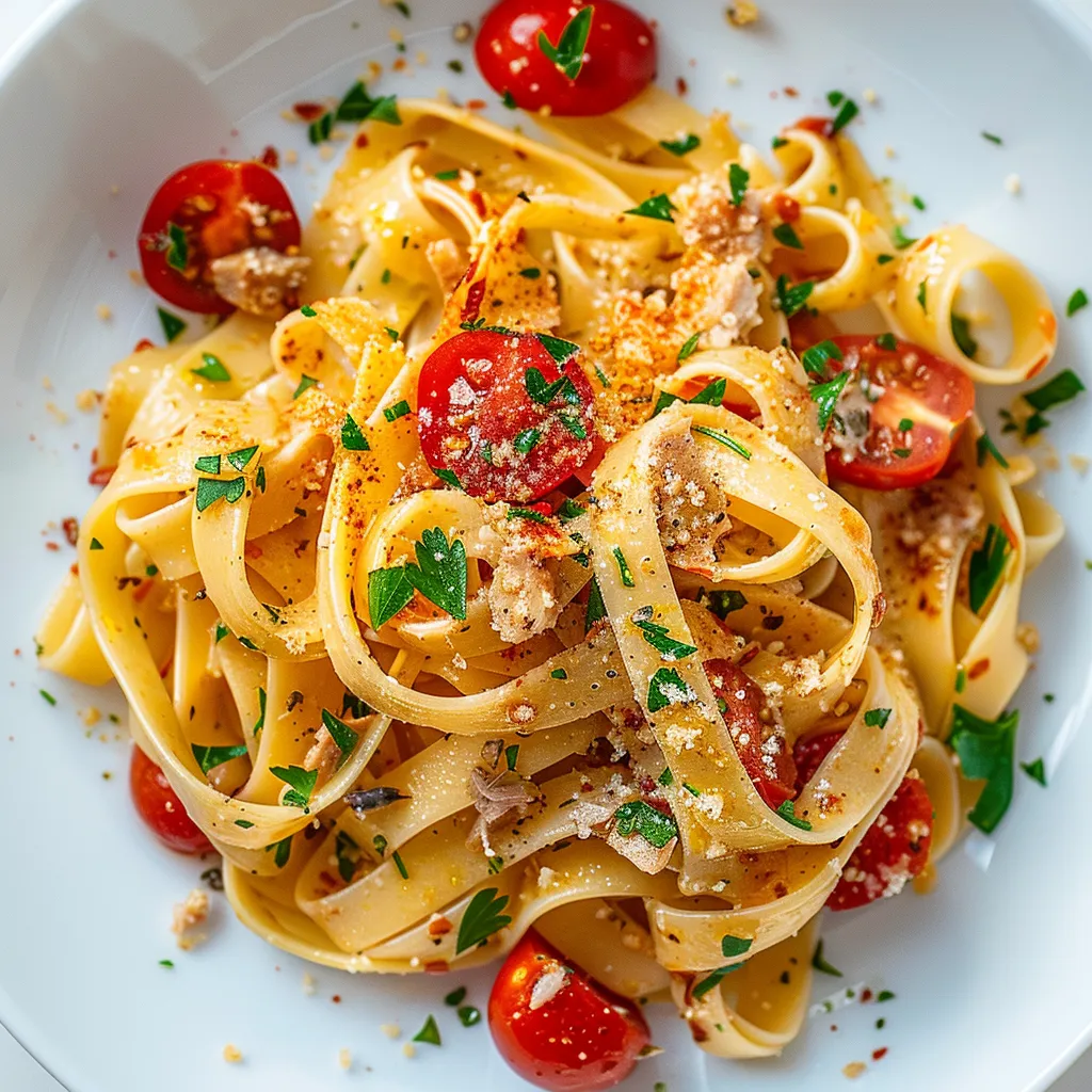Thon et anchois avec tomates