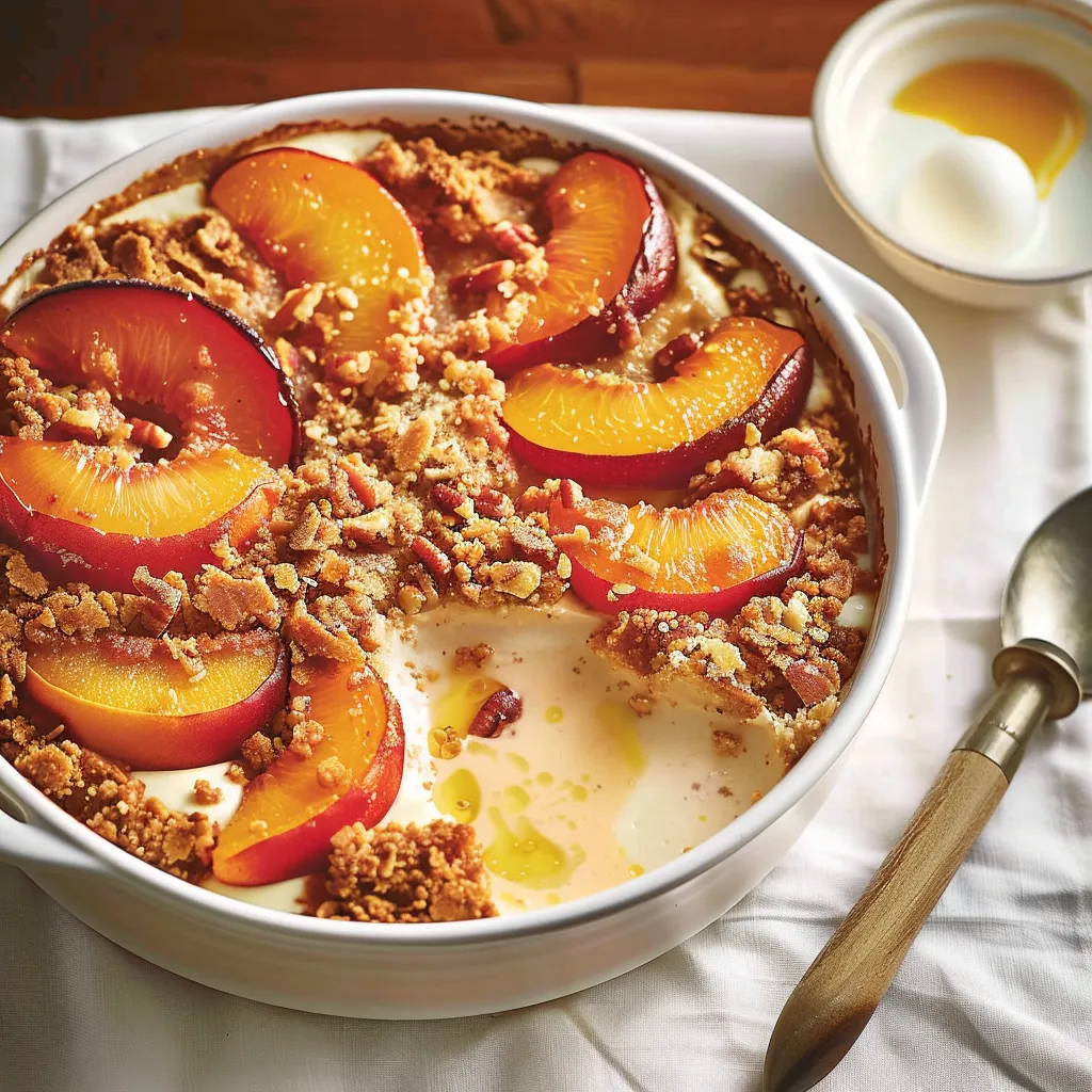Crumble nectarines et abricots