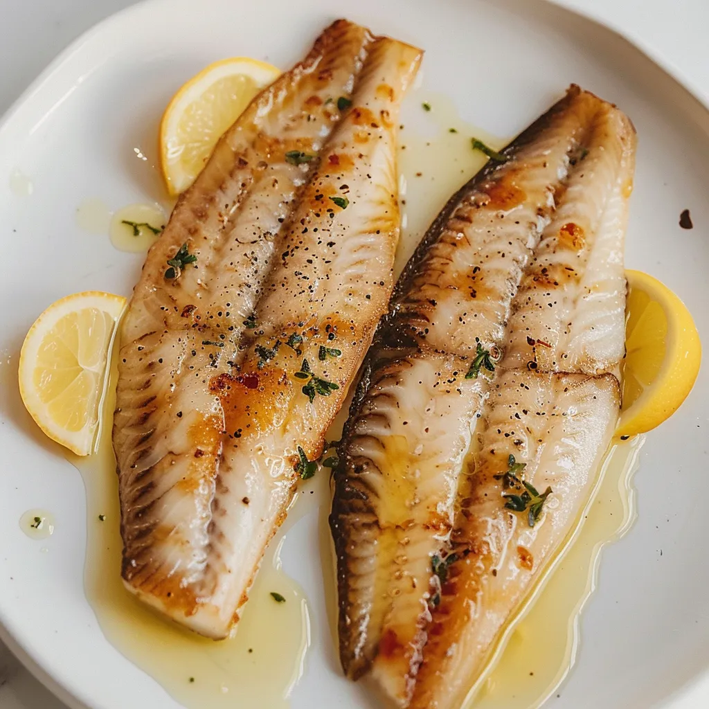 Sole beurre noisette dorée