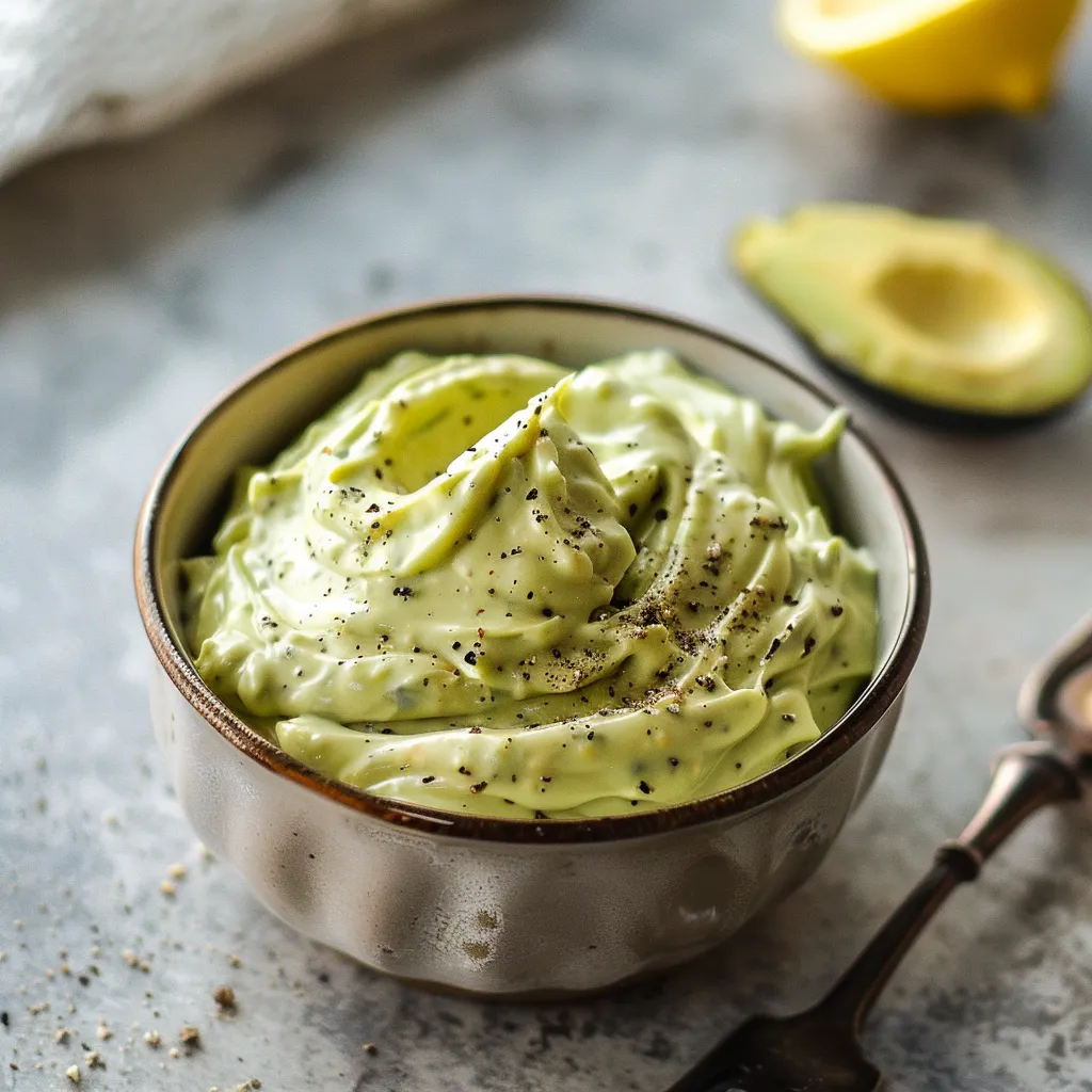 Une sauce avocat veloutée