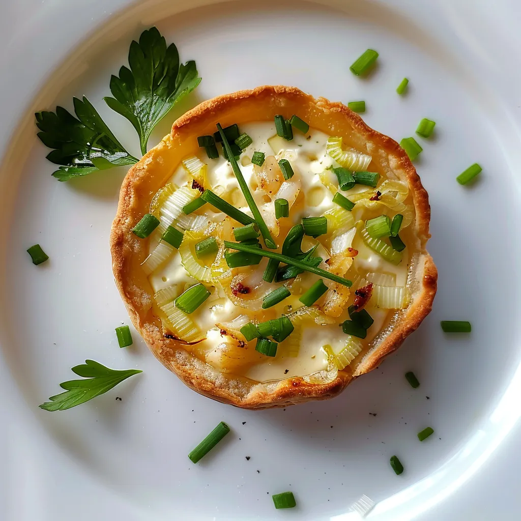 Délicieuses tartelettes poireaux et crabe, idée repas raffinée
