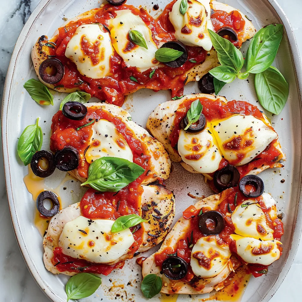 Poulet tomate fromage fondant