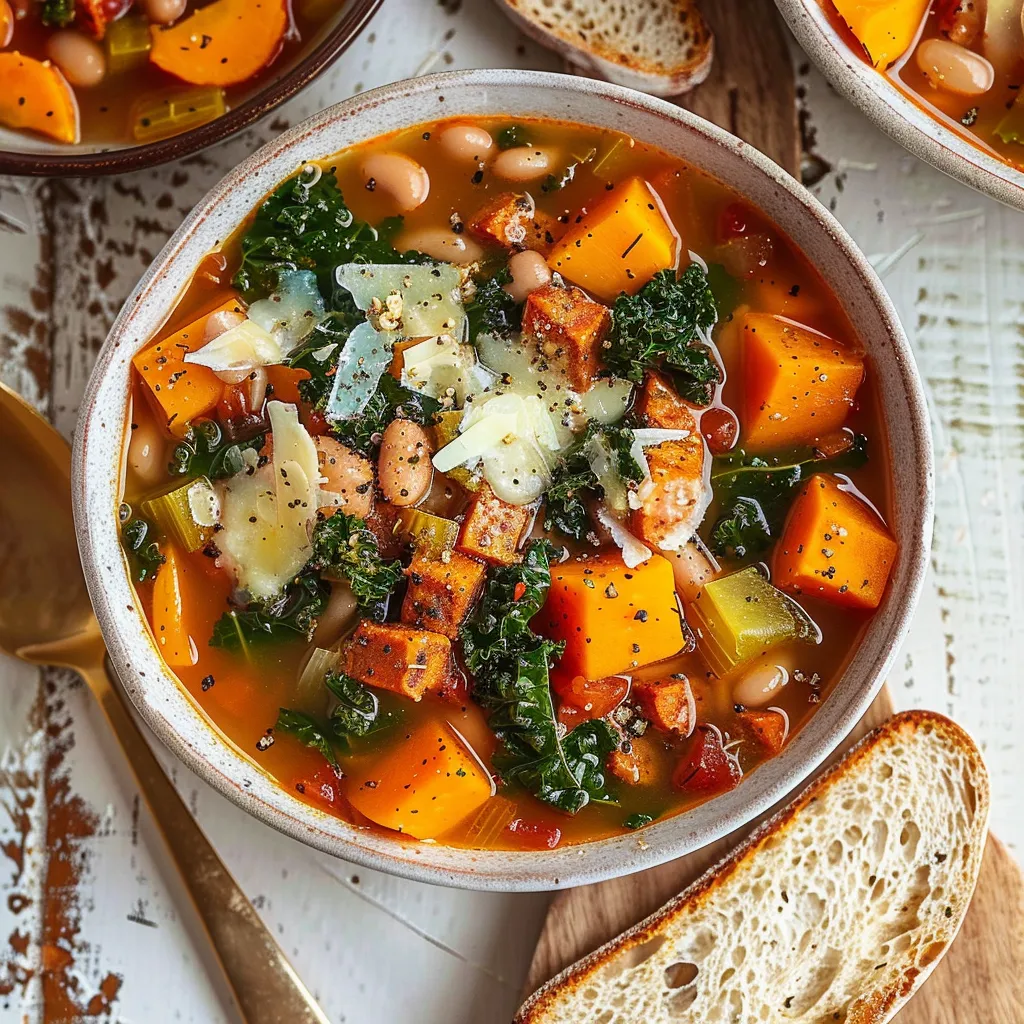 Soupe maison au chorizo doux et légumes d'automne