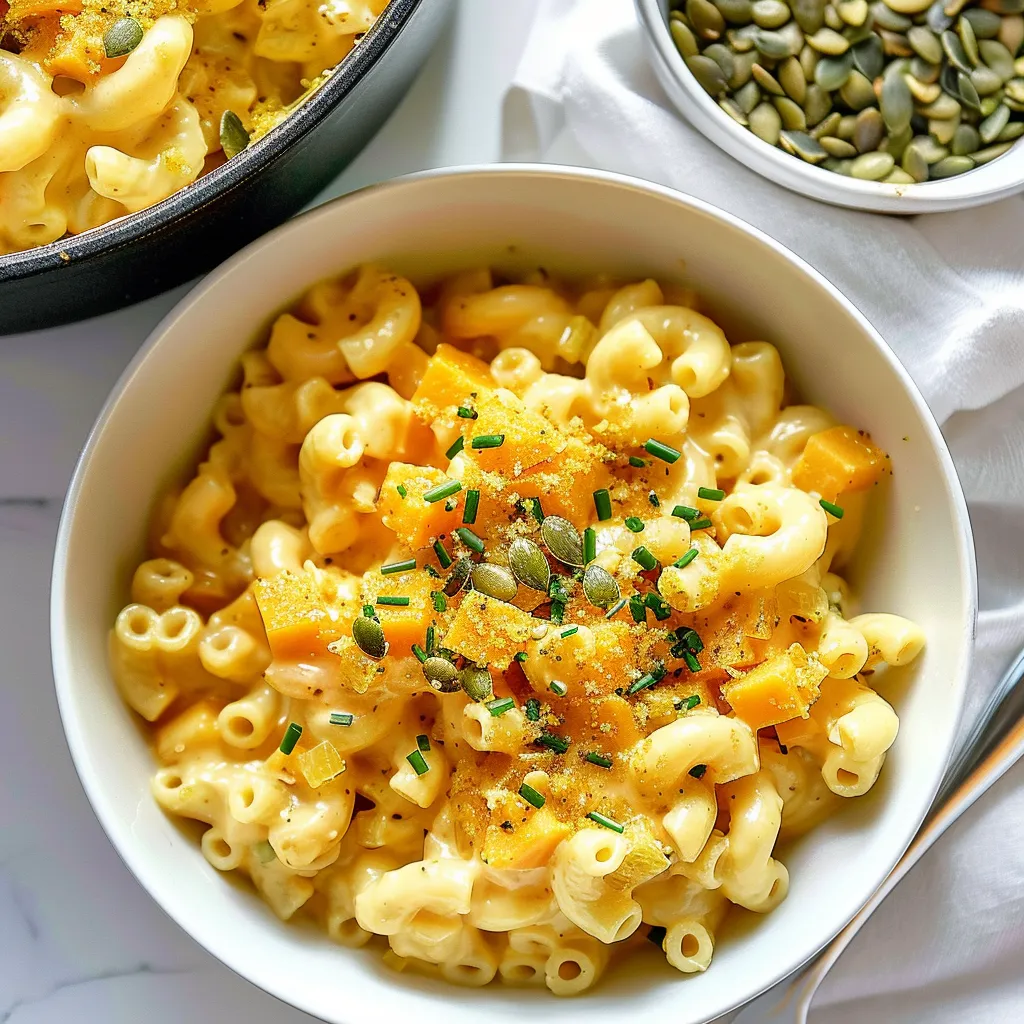 Macaroni au fromage gourmand avec courge