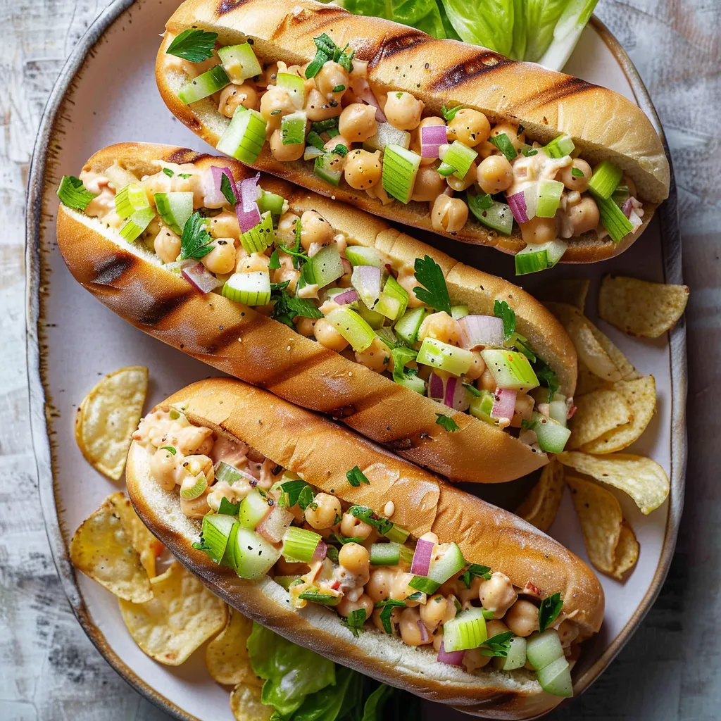 Sandwichs maison aux pois chiches