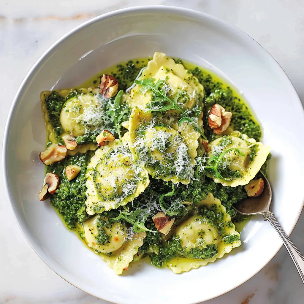 Tortellinis au chou frisé et sauce crémeuse