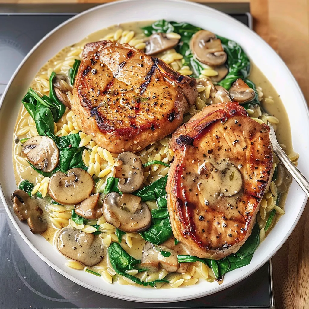 Porc champignons crémeux