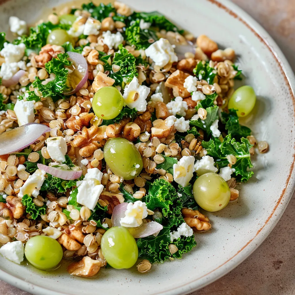 Blé et kale frais