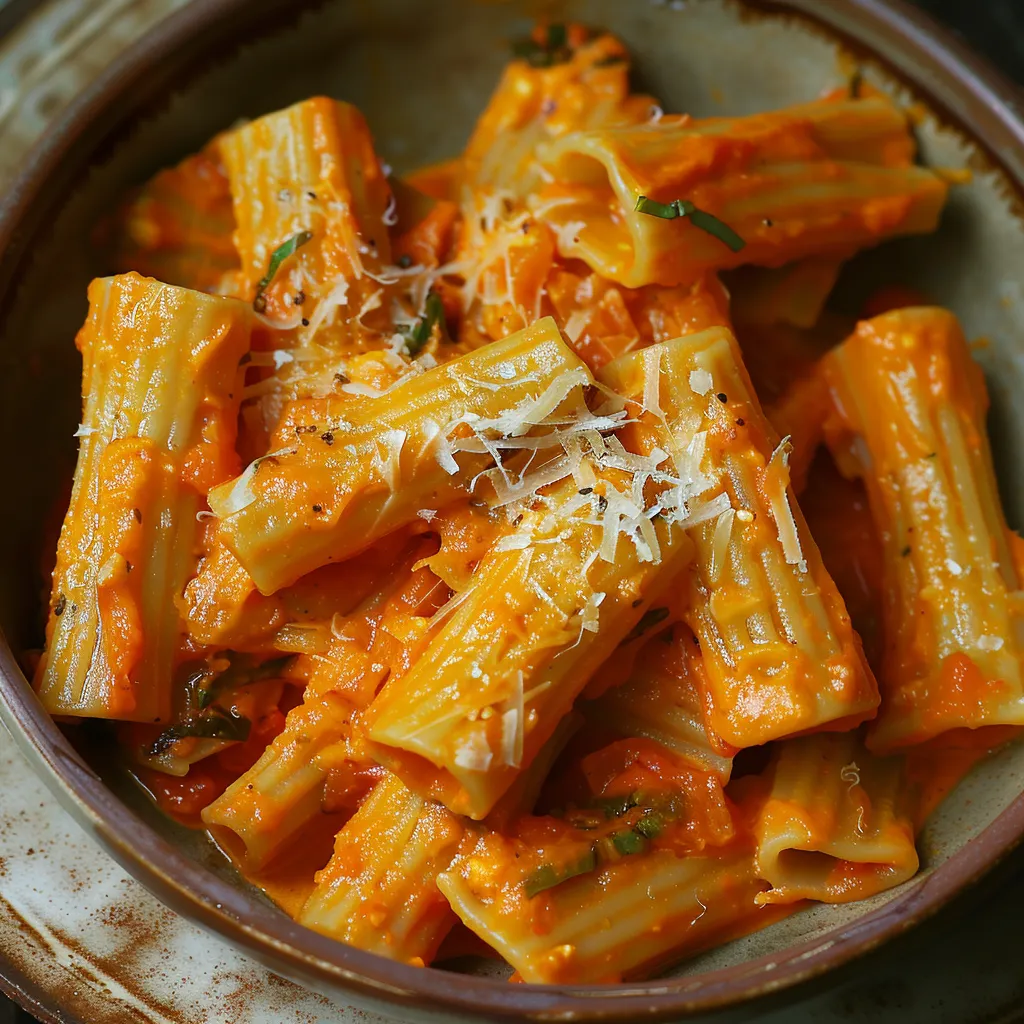 Savoureuses pâtes sauce vodka-tomate