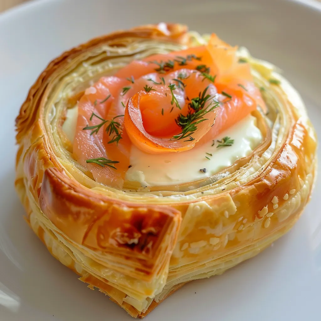 De succulentes spirales au saumon et fromage à tartiner