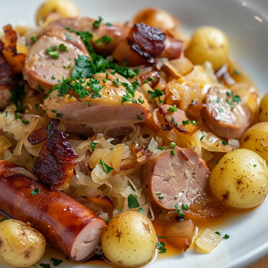 Délicieuse choucroute alsacienne