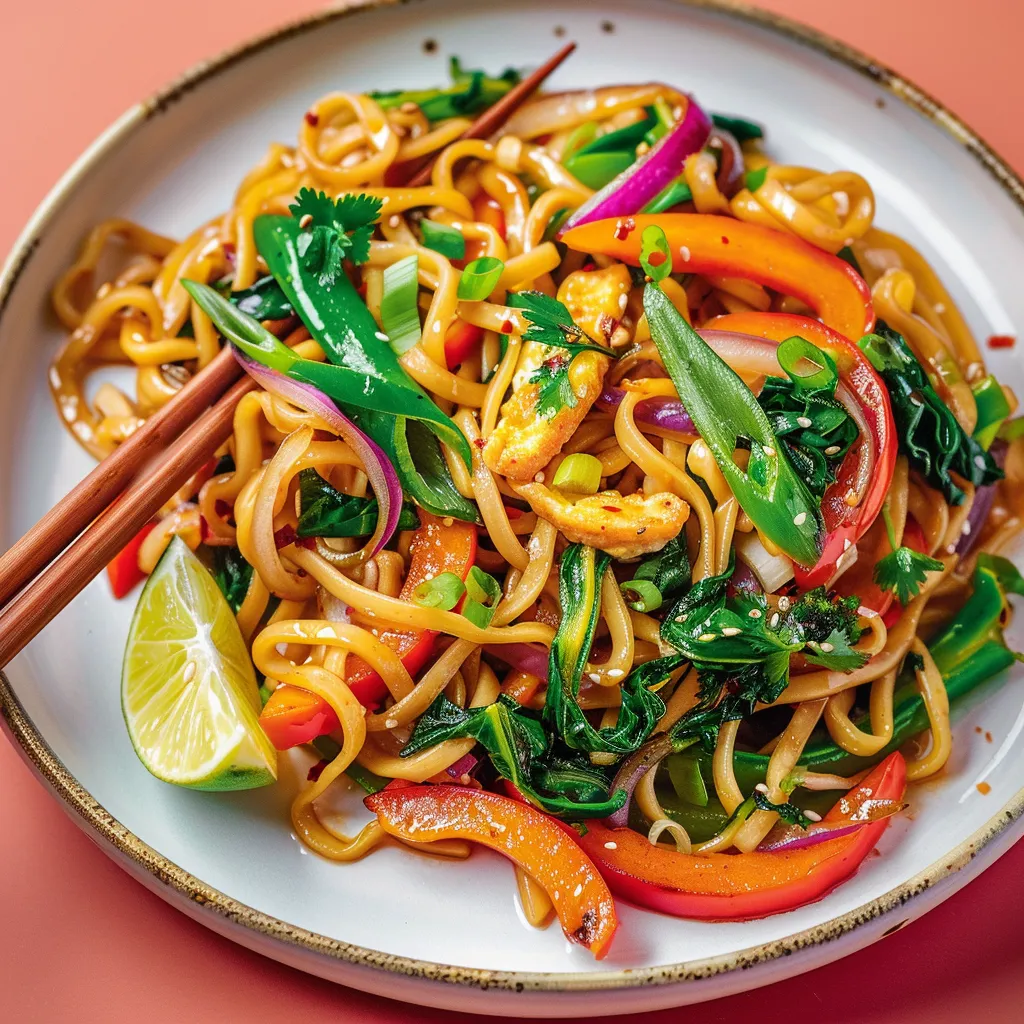 Nouilles aux légumes façon asiatique