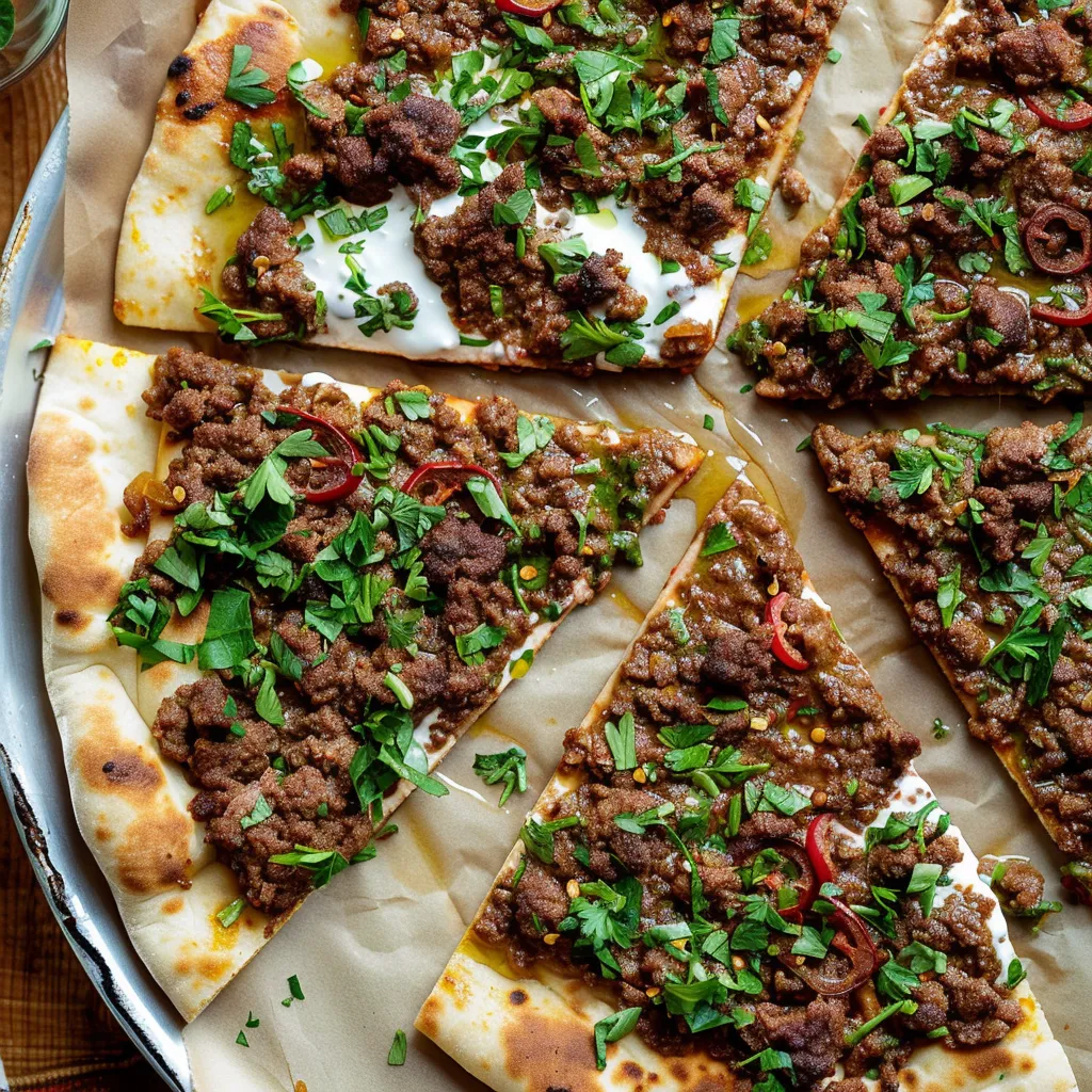Pizza viande épicée