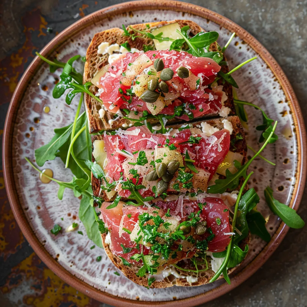 Tartines gourmandes thon et fromage fondu
