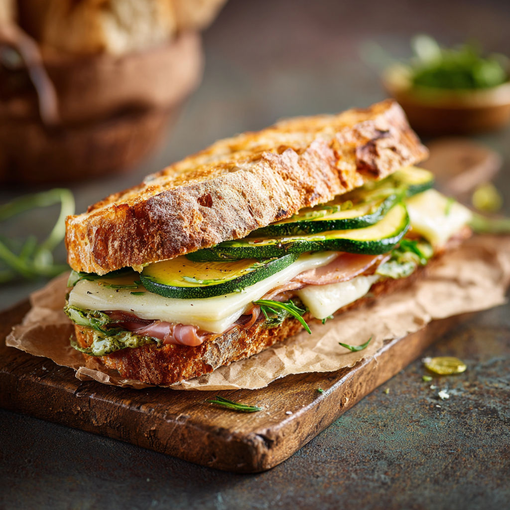Une sandwich de céleri et de fromage sur une planche de bois.