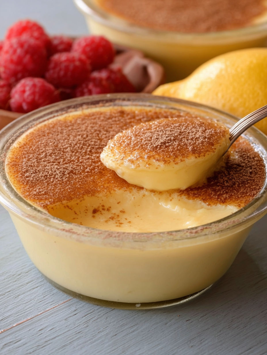 Un délicieux dessert maison est prêt à être servi.