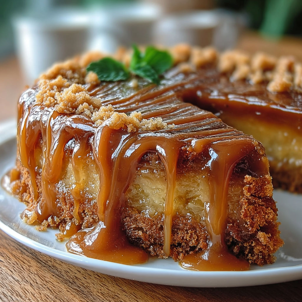 Une tarte aux fruits et au chocolat, garnie d'une feuille de menthe, est servie sur un plateau.