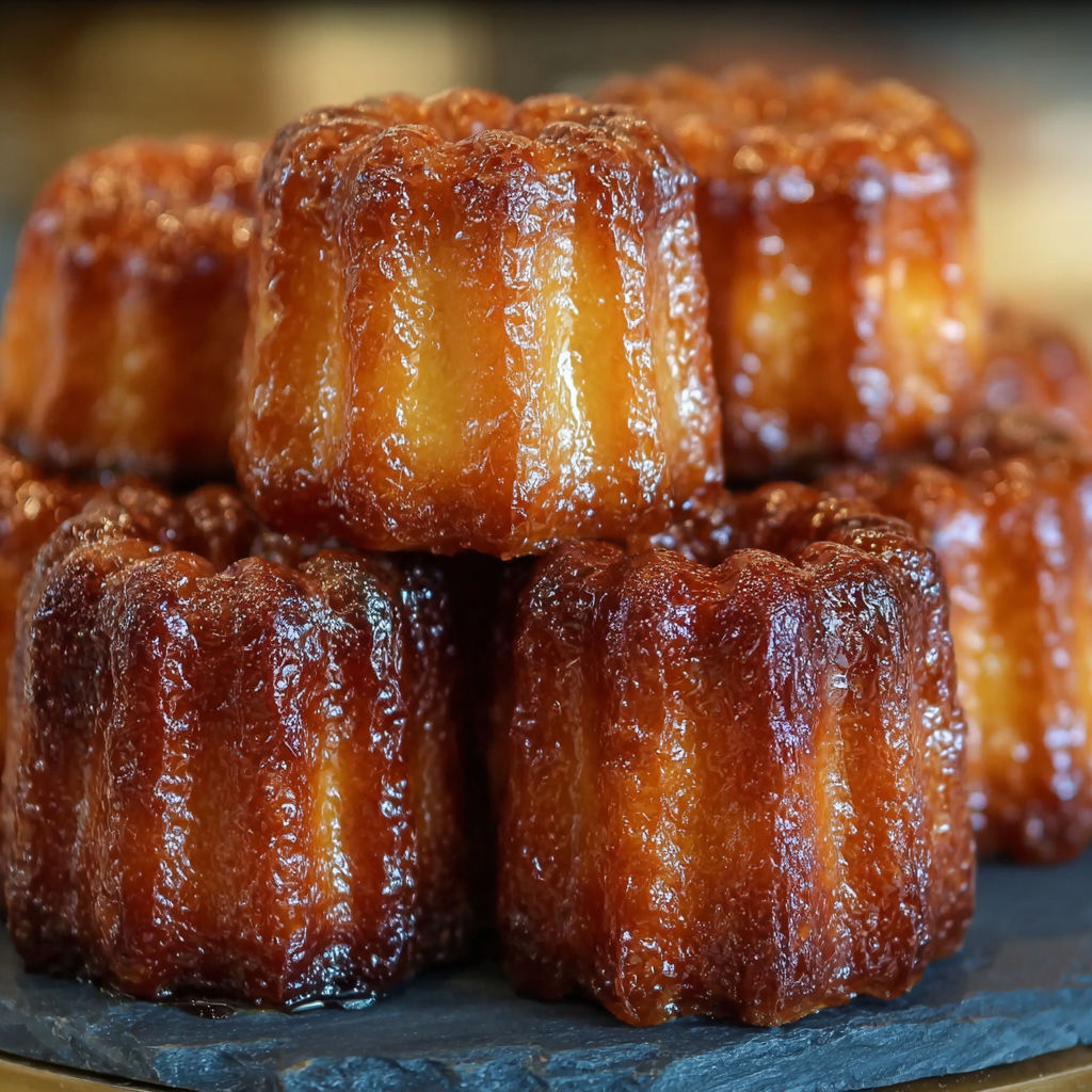 Une pile de cannelés bordelais parfumés par Cyril Lignac.