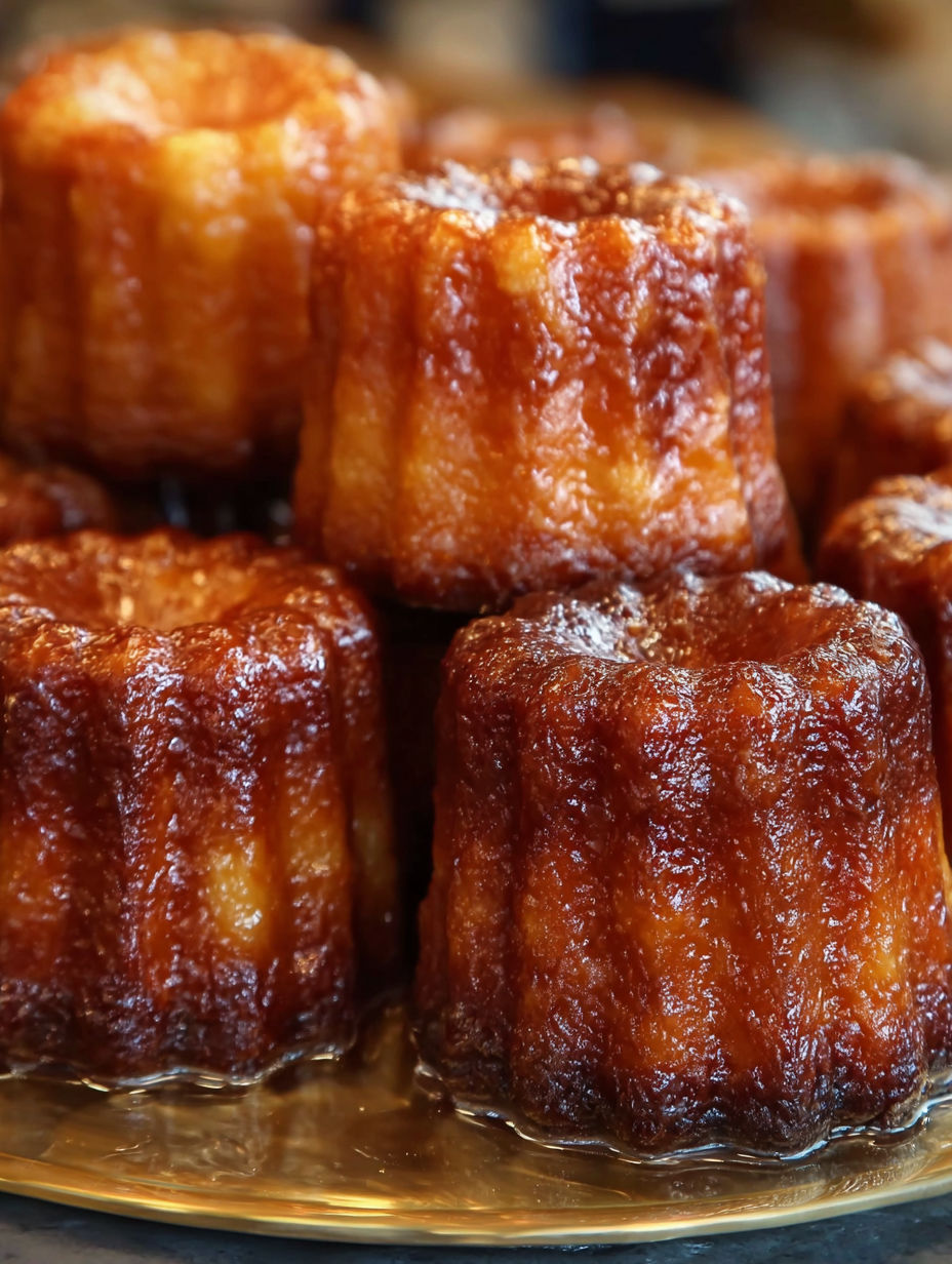 Une présentation de cannelés bordelais parfumés par Cyril Lignac.