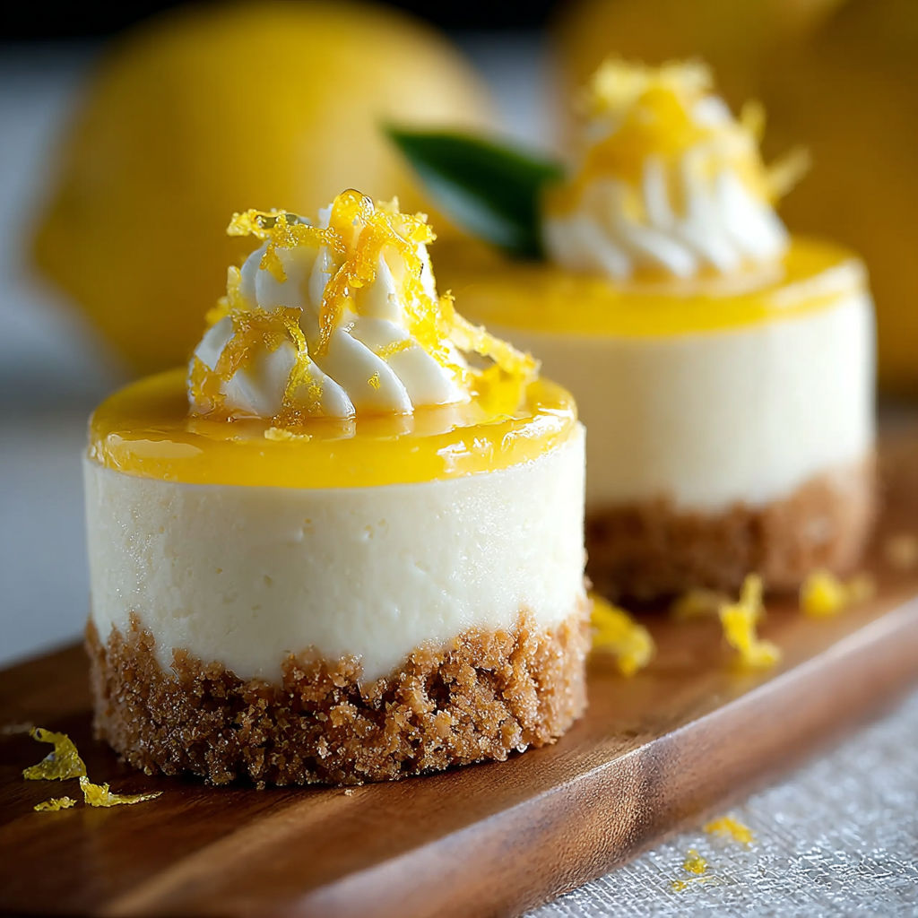 Une tarte aux citrons et à la crème, garnie de citrons et de menthe, sur un plateau de bois.