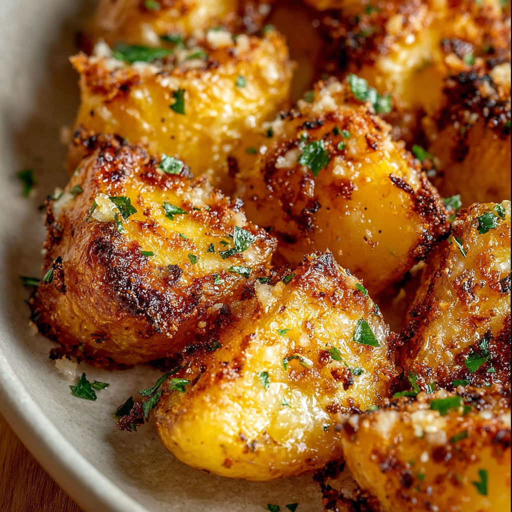 Une recette de pommes de terre grillées avec herbes et parsley.