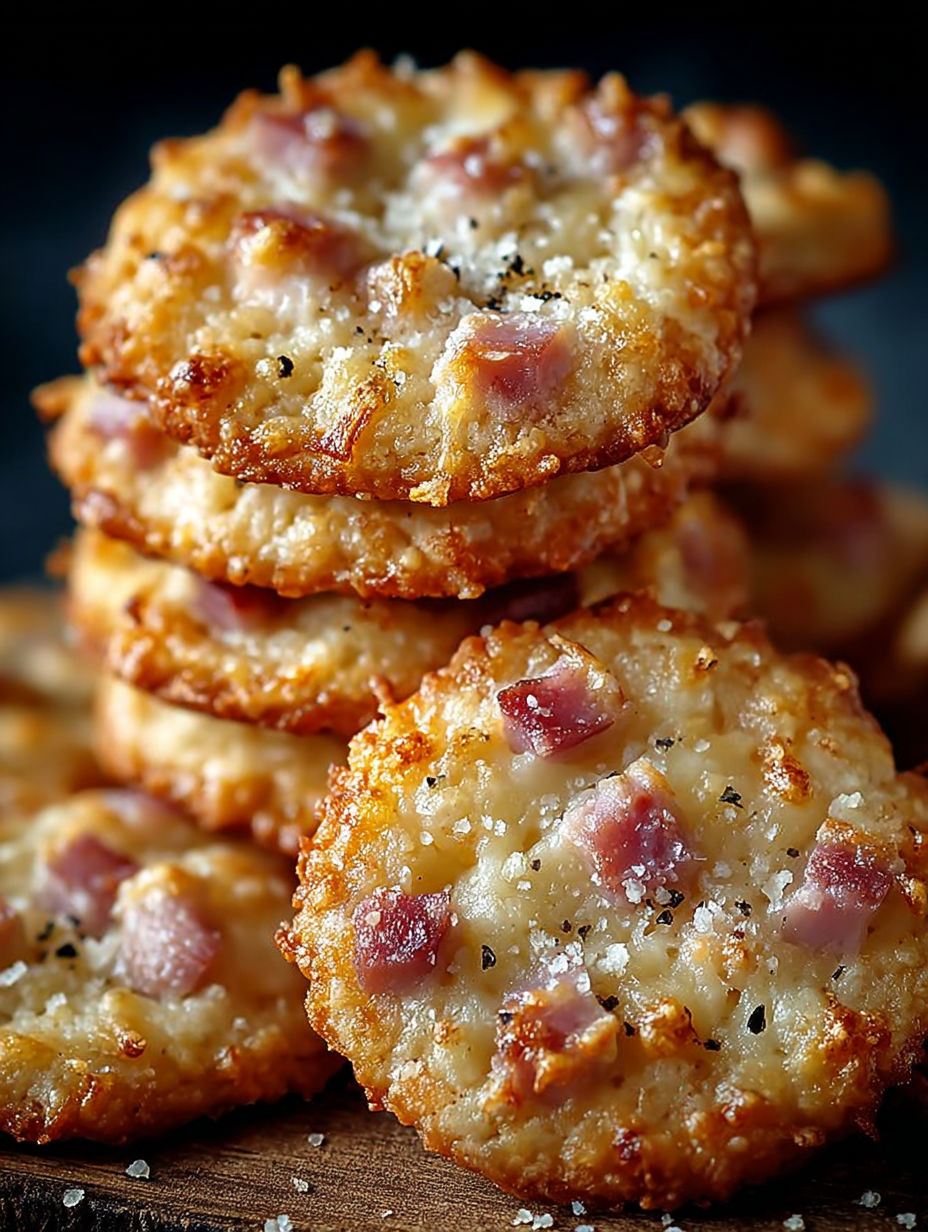 Des crêpes de bacon avec des herbes de Provence.