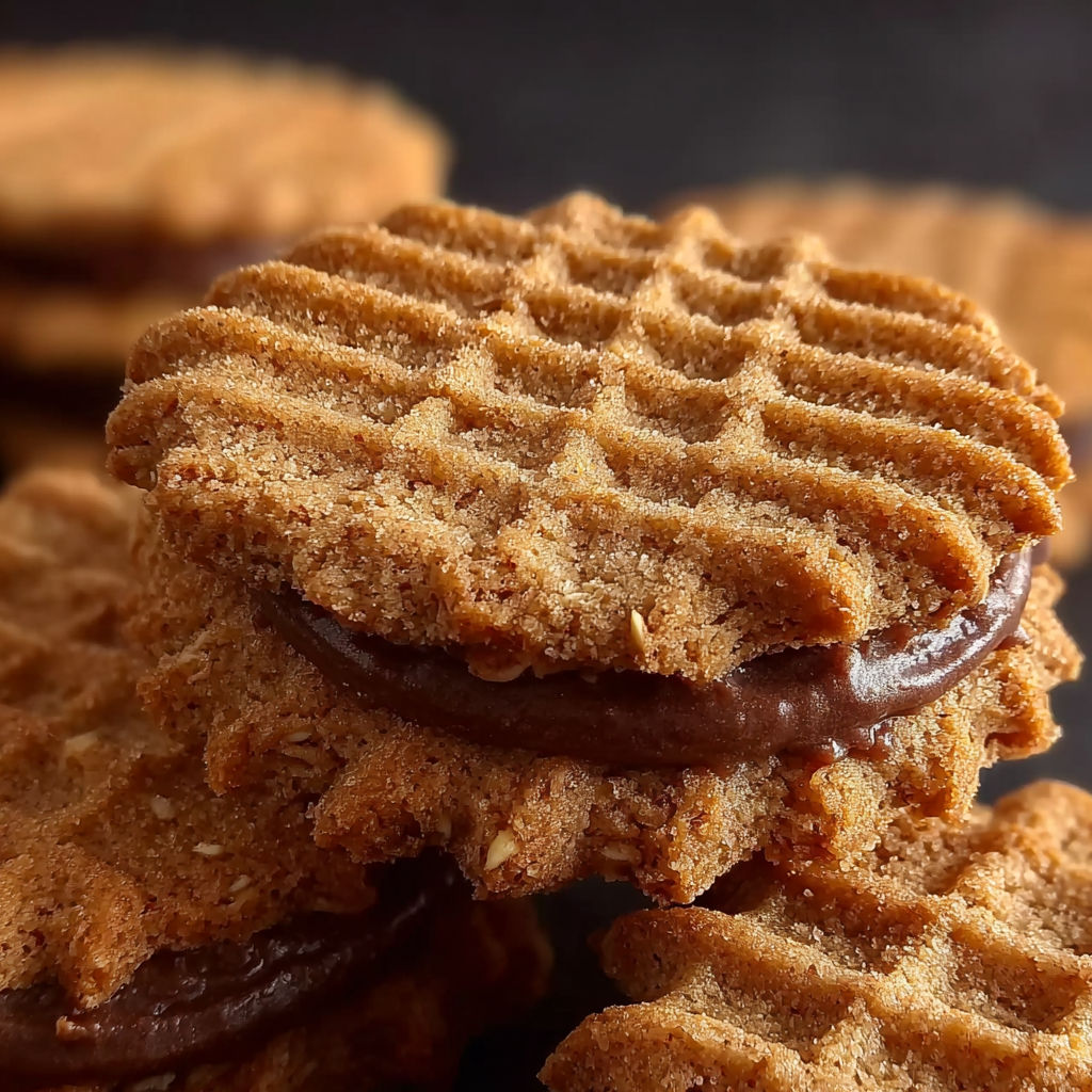 Une recette de biscuits à la crème chocolat.