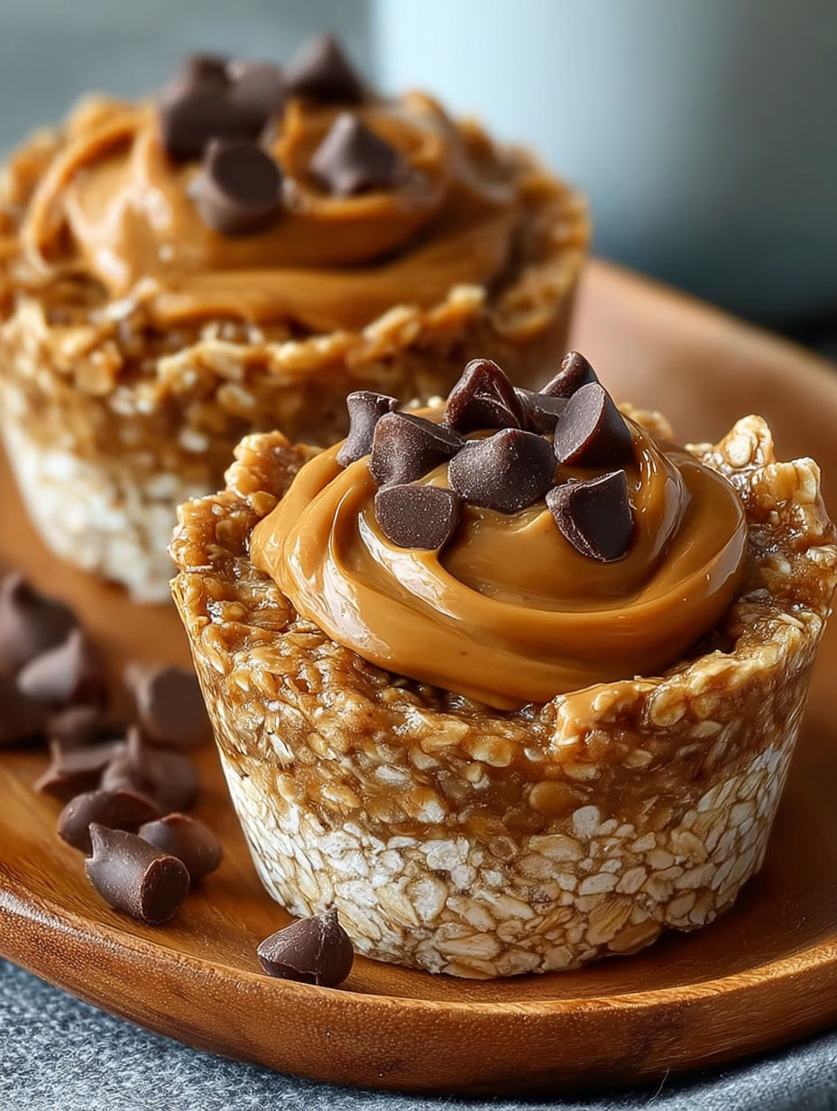 Coupes d'Avoine au Beurre de Cacahuète : Un délice sain!