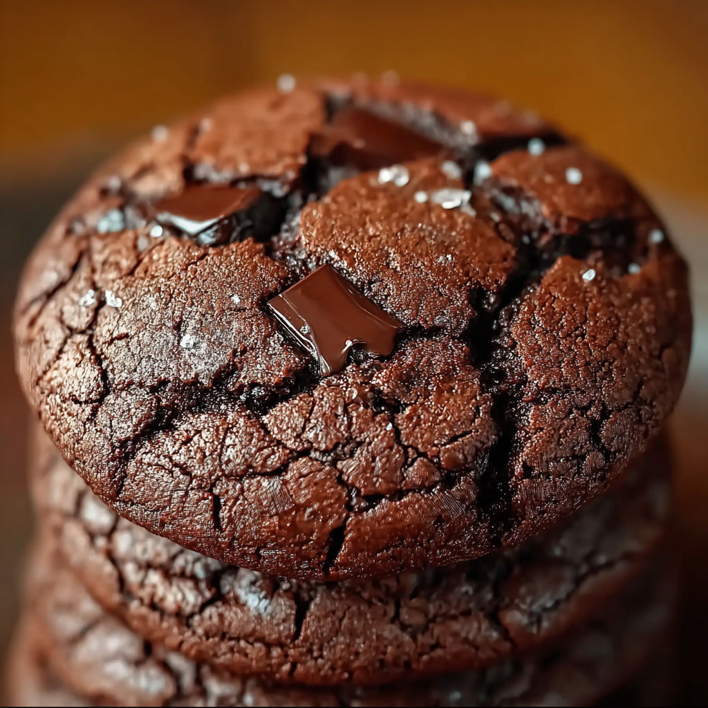 Une tarte au chocolat avec des morceaux de chocolat sur le dessus.