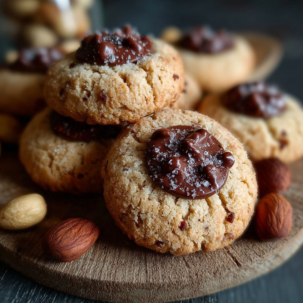Une recette de cookies de noix et chocolat, avec des noix et des amandes ajoutées.