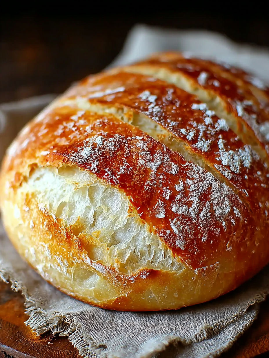 Une baguette de pain grillé avec des grains de sel sur le dessus.