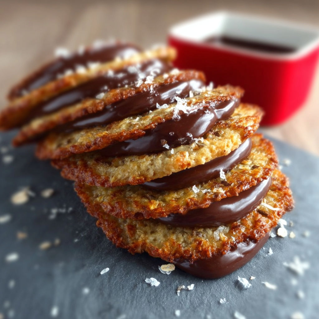 Galettes suédoises à l'avoine et au chocolat, une recette suédoise de galettes avec du chocolat et de l'avoine.