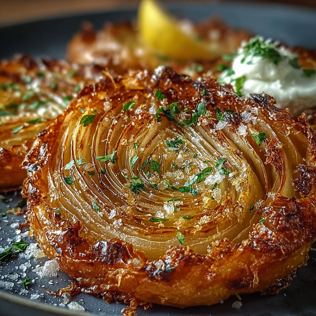 Galettes fenouil style grecque, une recette savoureuse et traditionnelle, est servie sur un plateau avec une touche de citron.