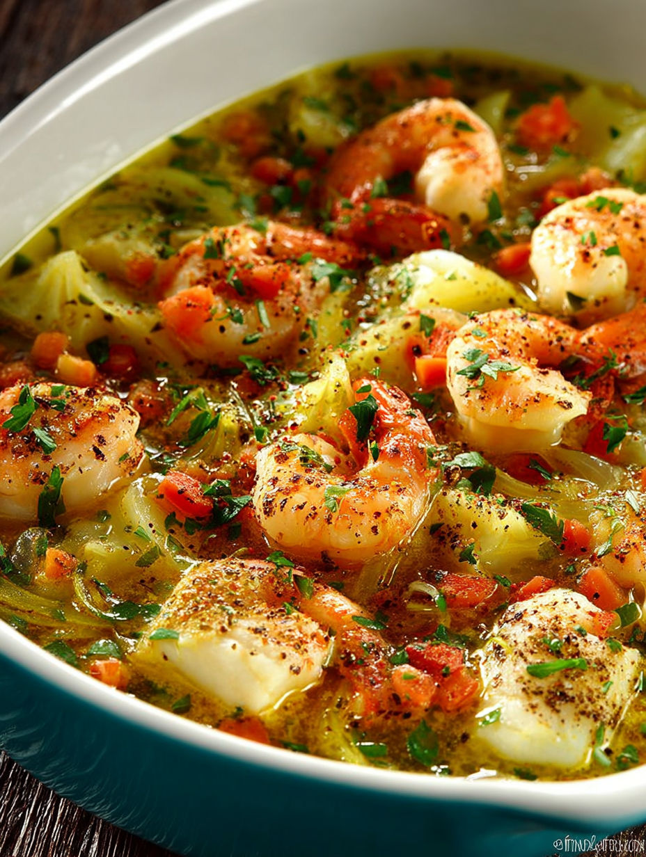 Une recette de bouillabaisse avec des moules, des légumes et des épices.