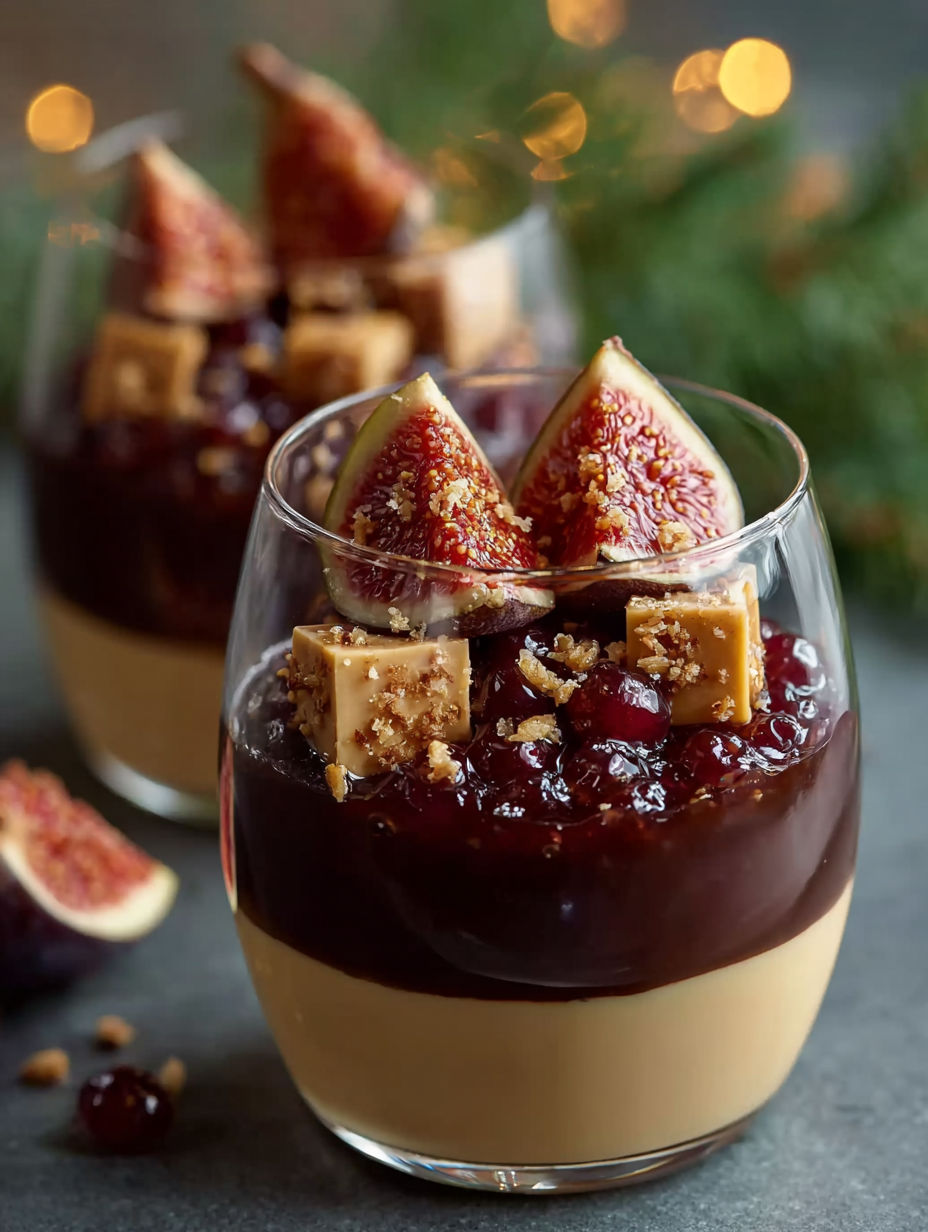 Une tarte au chocolat avec des fruits rouges et des noix.