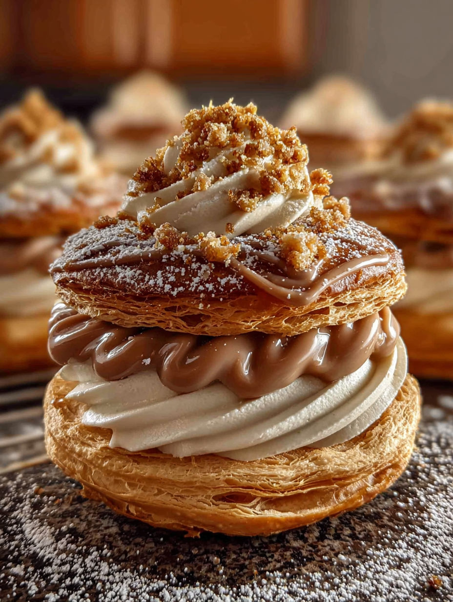 Une tarte aux crêpes recette "Crêpes Suzette" est servie sur une plaque de verre.