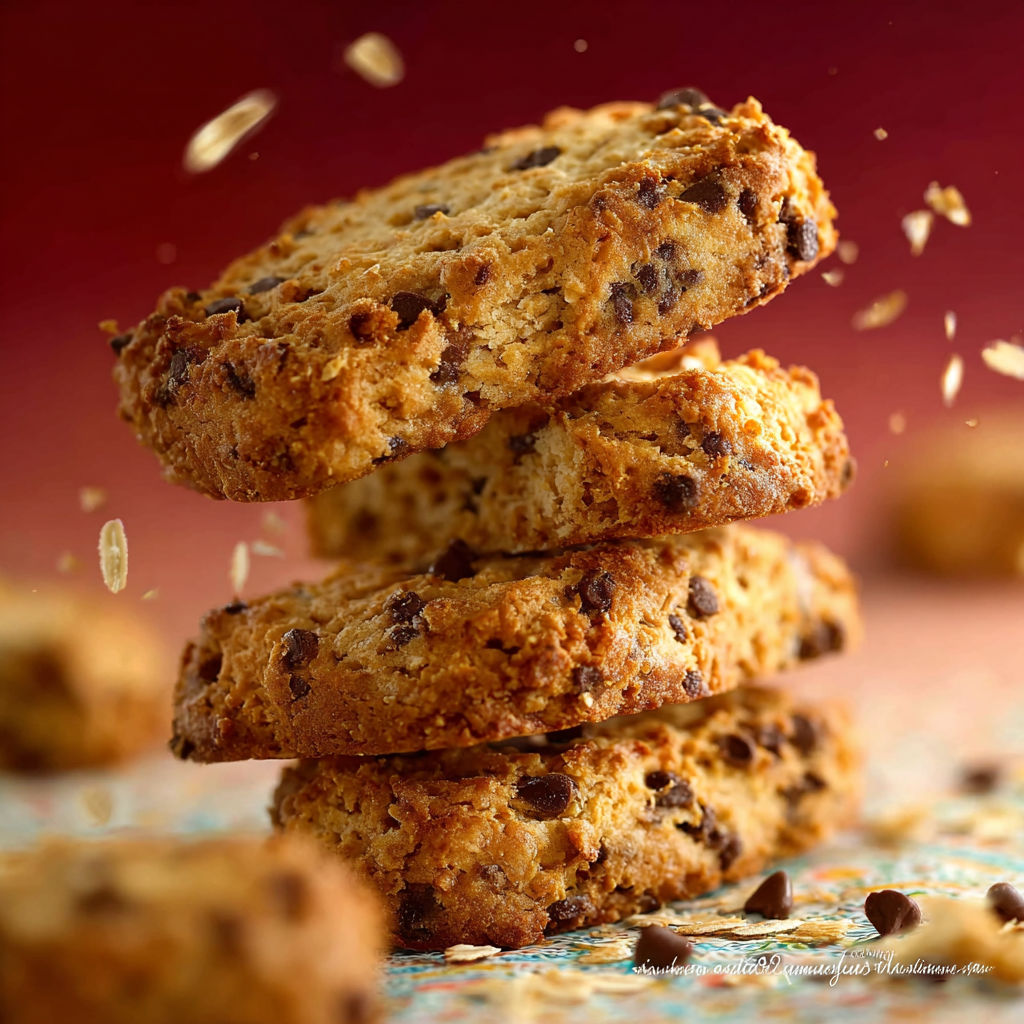 Biscuits façon Belvita, une recette de biscuits maison, sont présentés sur une table.