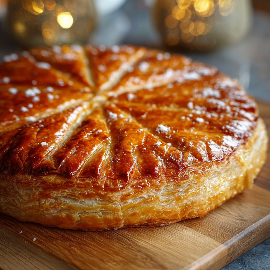 Une tarte au citron est servie sur une table.