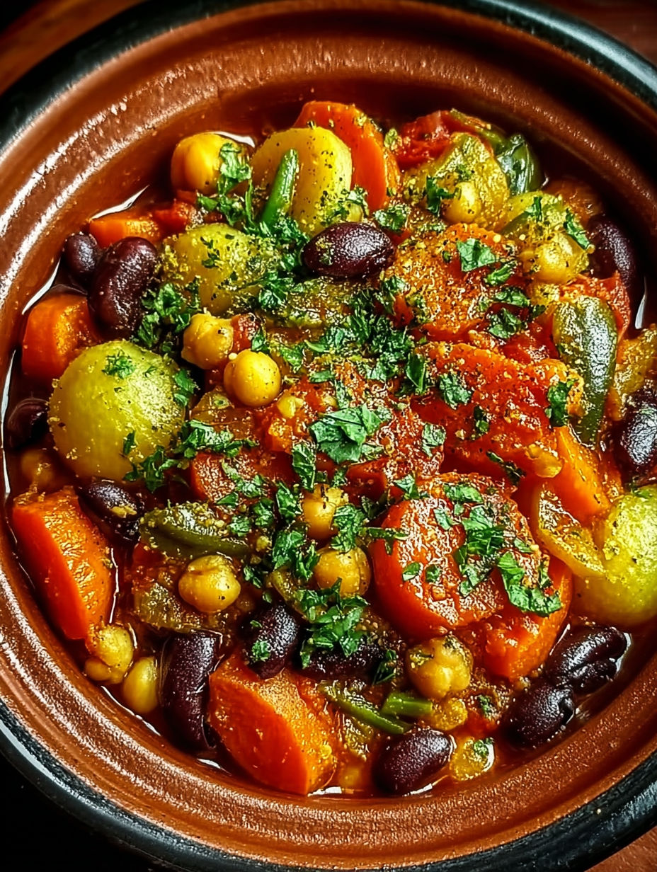 Une recette de soupe de légumes et de légumes verts dans un bol.