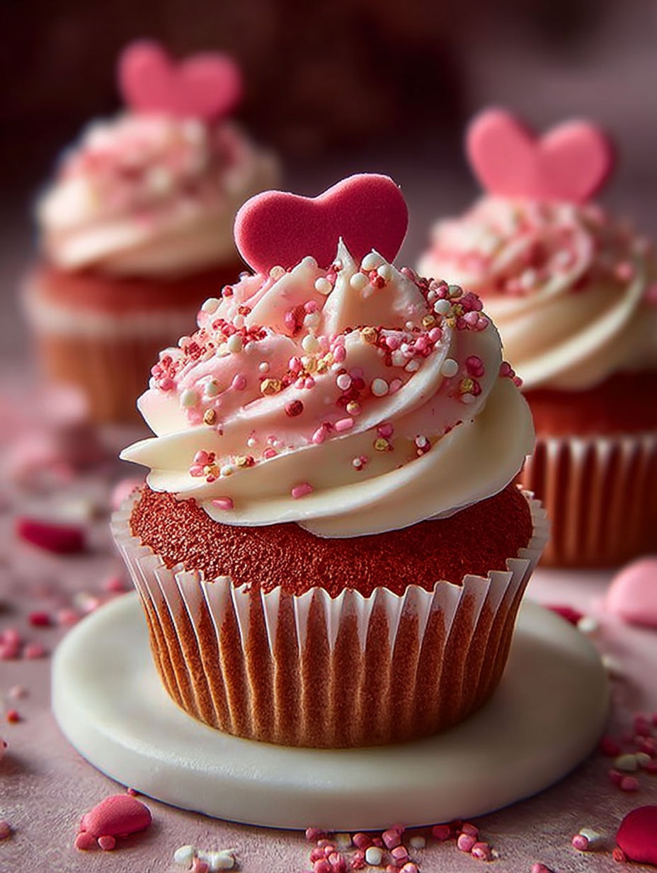 Un délicieux gâteau de cake à la crème et aux fruits rouges, parfait pour les amoureux.