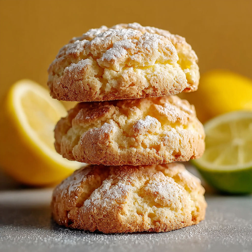 Des crêpes sucrées avec des pignons et des citrons.