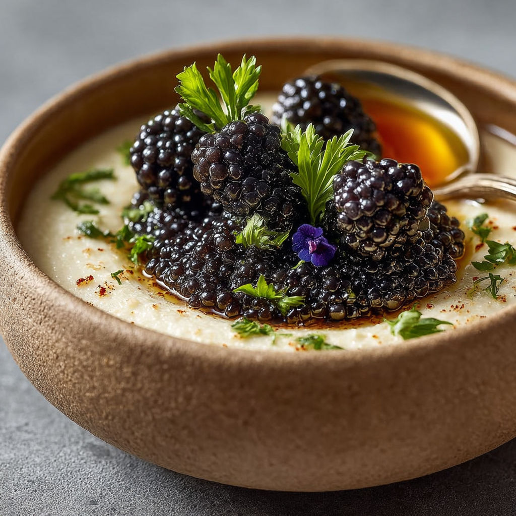 Une recette de crème de cassis avec des baies de cassis et des herbes.