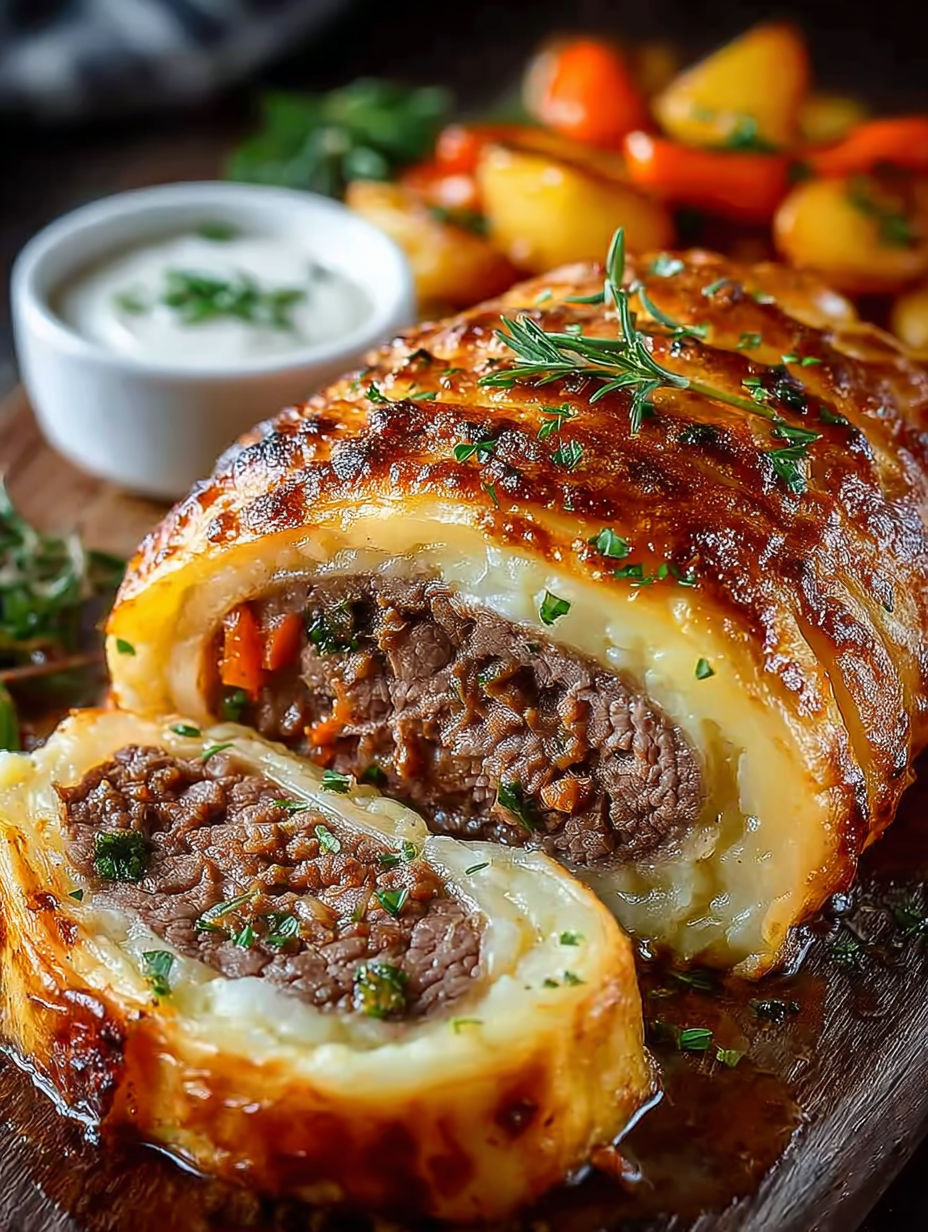 Un délicieux sandwich de viande grillée avec des légumes et une sauce, prêt à être mangé.