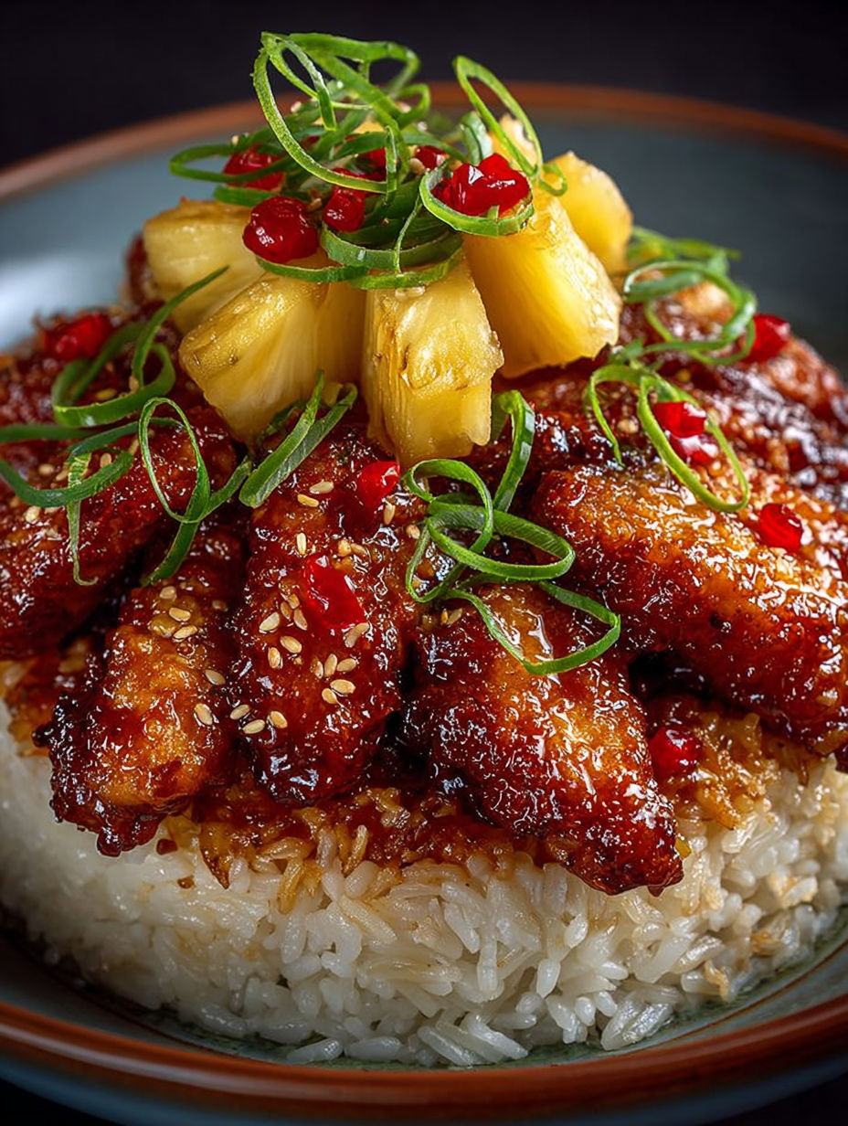 Une recette de poisson grillé avec des pineapples et des herbes.