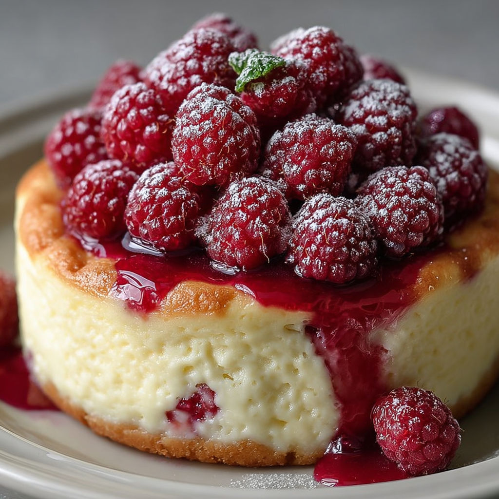 Une tarte au raspberry garnie de raspberries fraîches et de framboises.