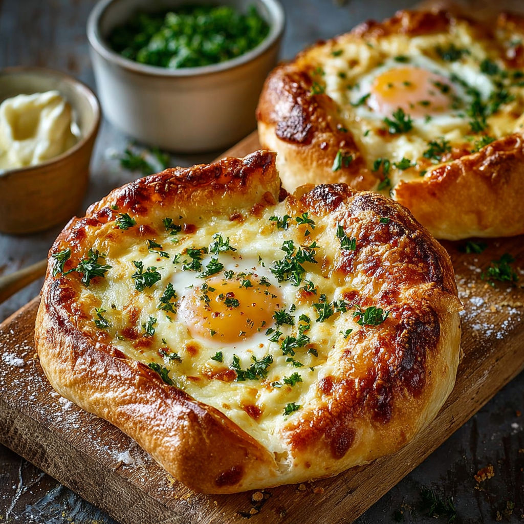 Une pâte brisée avec des œufs brouillés et des herbes fraîches.