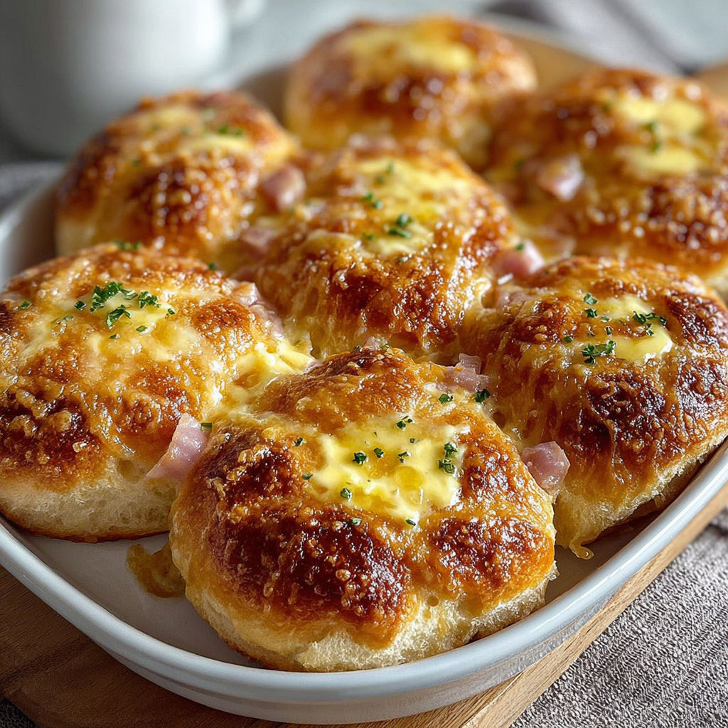 Un petit plat de pâtes frites avec des croissants et des fromages.