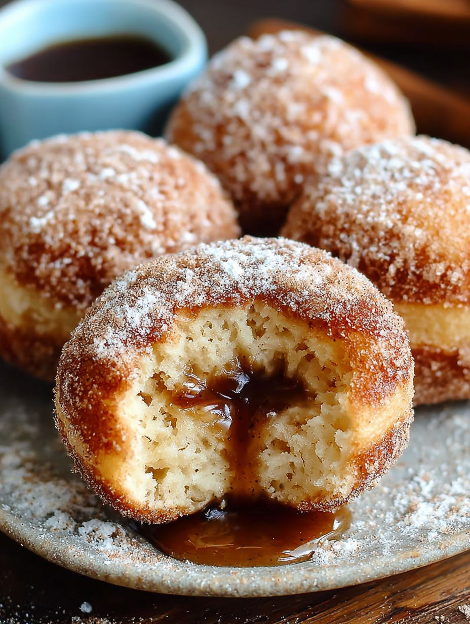 Desserts à la mode, avec une sauce chocolat fondu, dans un plat de verre.