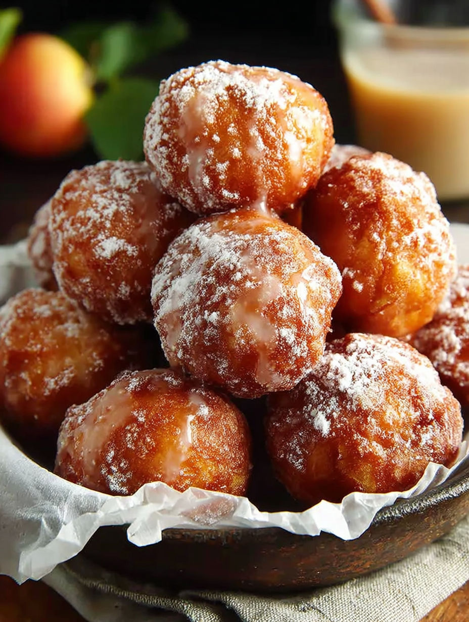 Une pile de beignets saupoudrés de sucre, prêts à être mangés.